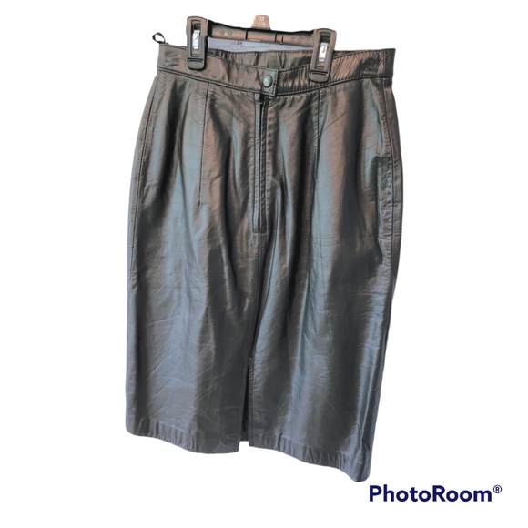 Vintage Wilson's Leather Pencil Skirt - Picture 4 of 6